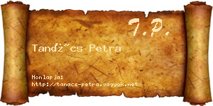 Tanács Petra névjegykártya