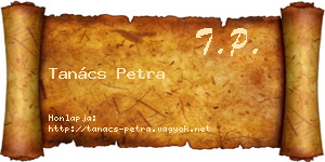 Tanács Petra névjegykártya
